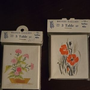 NIP vintage bridge tallies